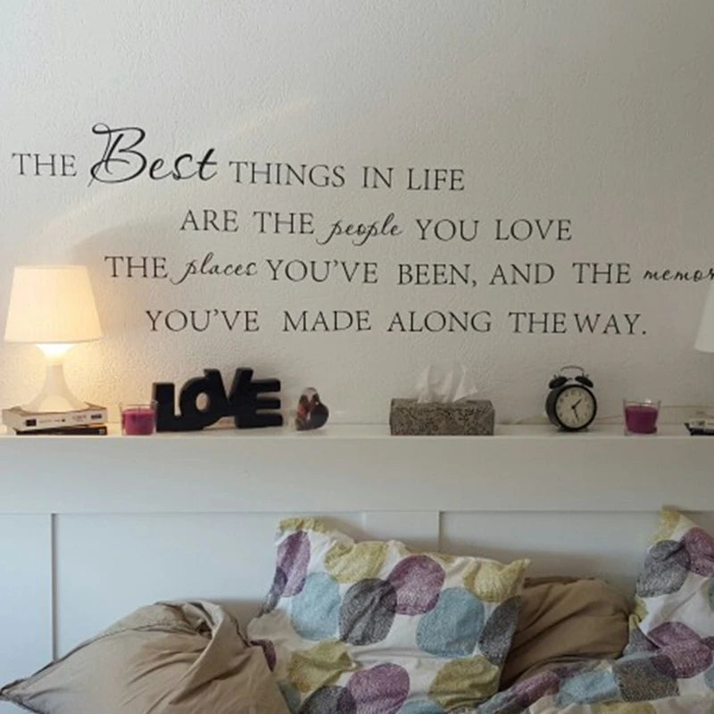 ~ Love Memories Wall Quote Home Art Vinyl Decal Sticker