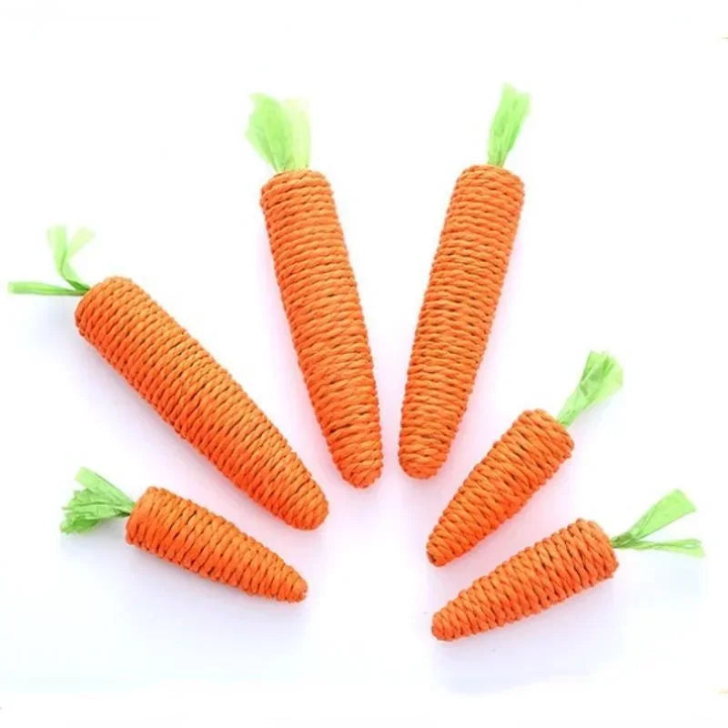 Pet Cat Toy Paper Rope Carrot Toy