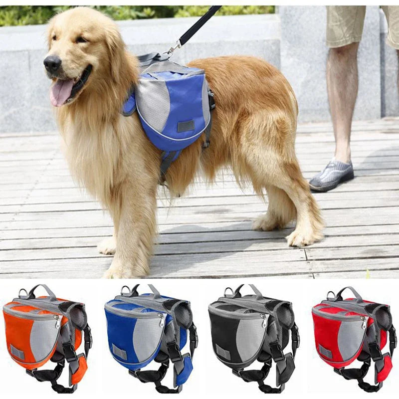 Adjustable Saddle Bag Harness Carrier for Traveling Hiking Camping Safety