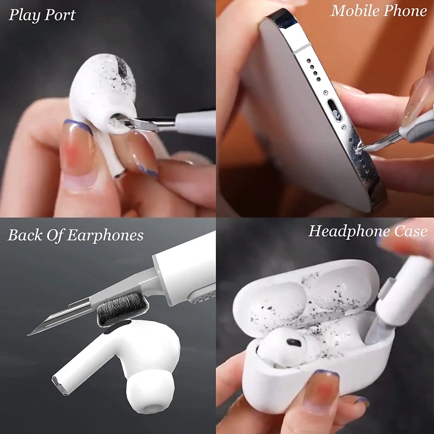 Cleaning Pen Brush Earbuds Case Cleaning Tools for Air Pods Xiaomi Airdots