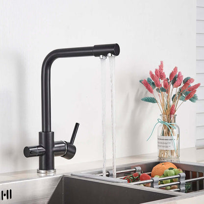 Faucet Dual Handle Hot and Cold Drinking Water