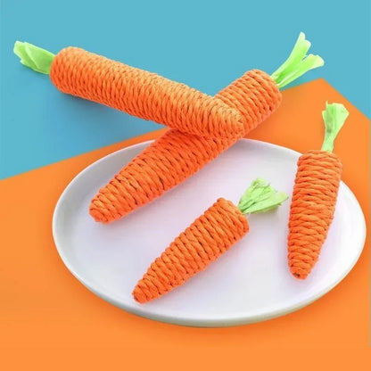 Pet Cat Toy Paper Rope Carrot Toy