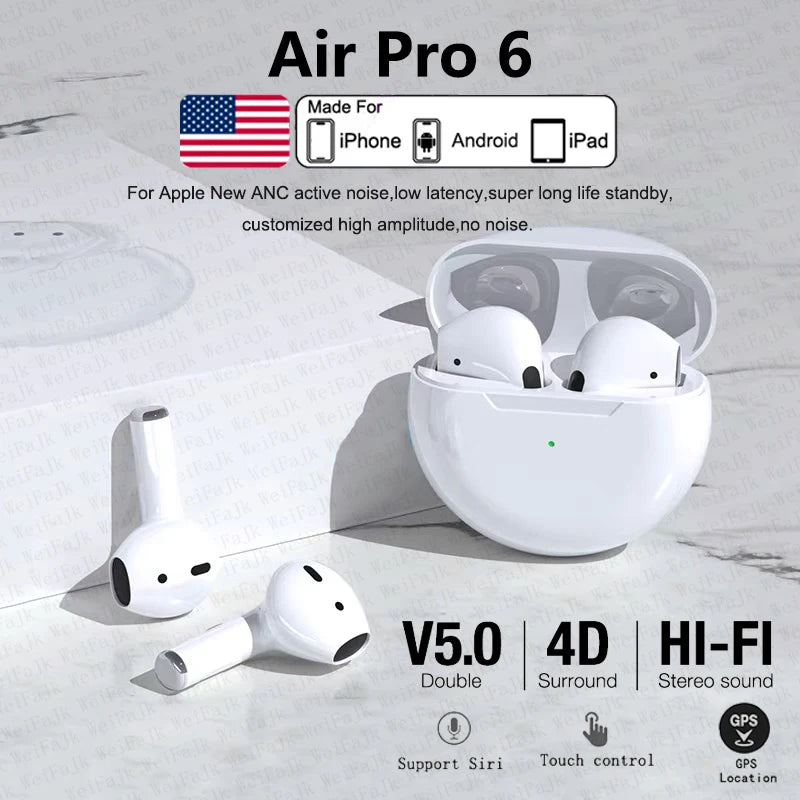 Earphones Mini Earbuds Earpod Headset For Airpodding Apple iPhone Headphones