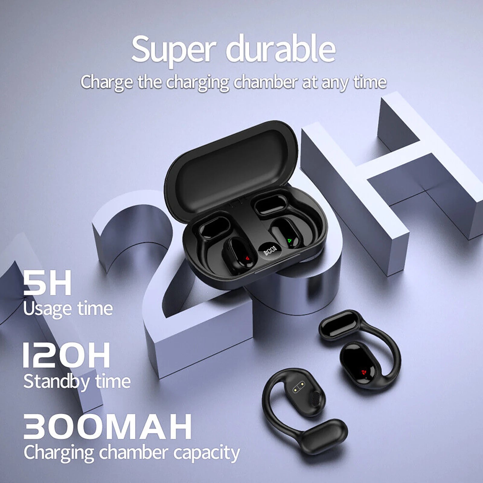 Open Ear Clip Bluetooth 5.3 Wireless Headphones