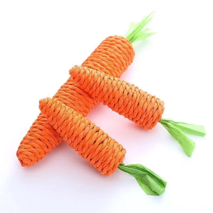 Pet Cat Toy Paper Rope Carrot Toy