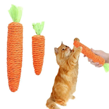 Pet Cat Toy Paper Rope Carrot Toy